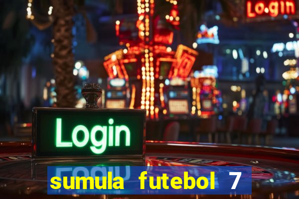 sumula futebol 7 society excel